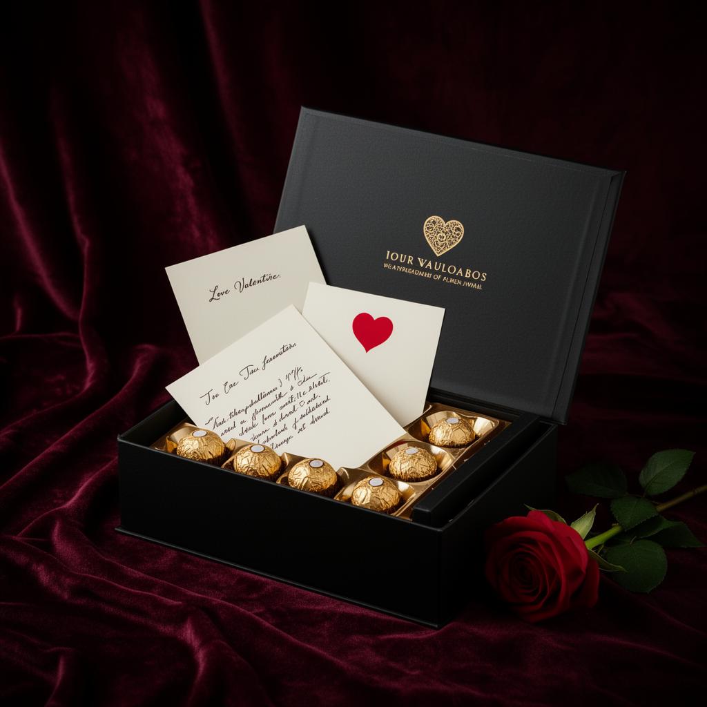 Cartas de amor manuscritas dentro de uma LoveBox